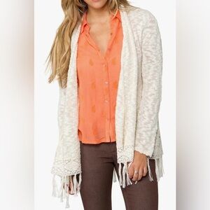 O'Neill White Cotton Cardigan Sweaters Size XS